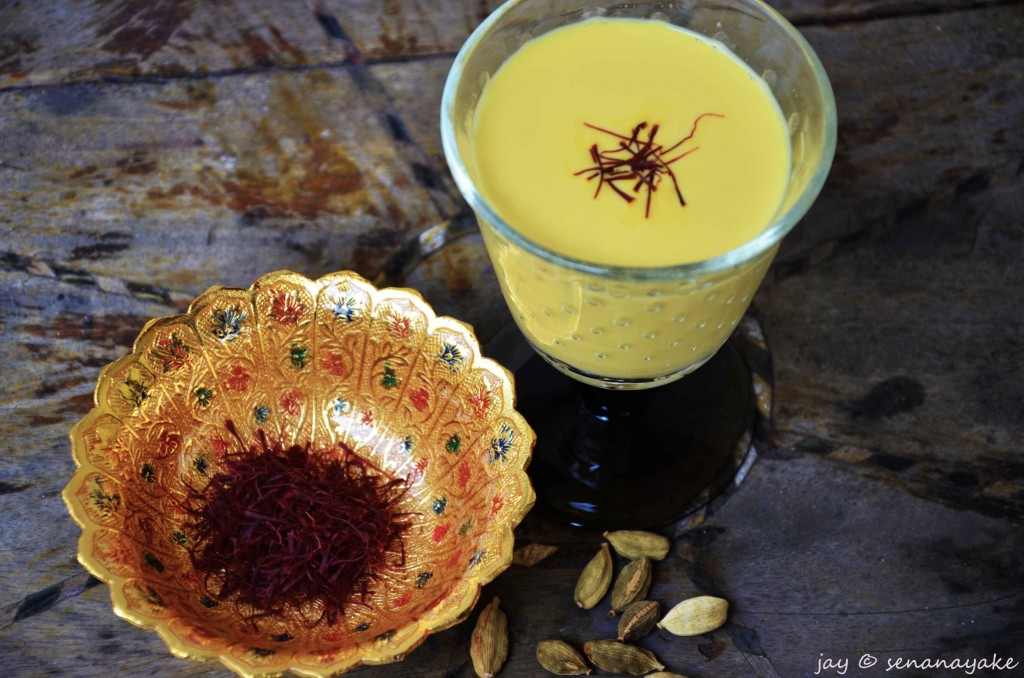 Saffron-and-milk-drink