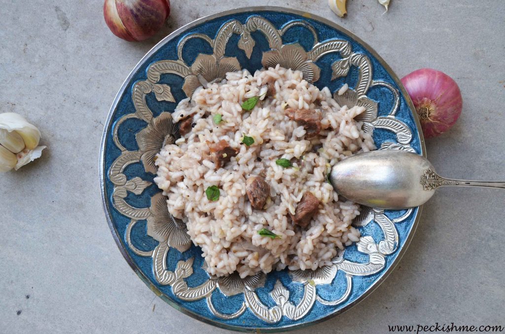 Lamb Risotto - An easy dinner recipe | Peckish Me