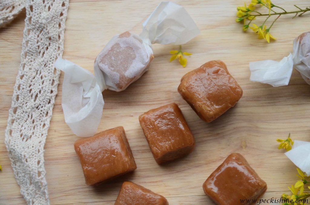 Homemade buttery Caramels | Peckish Me